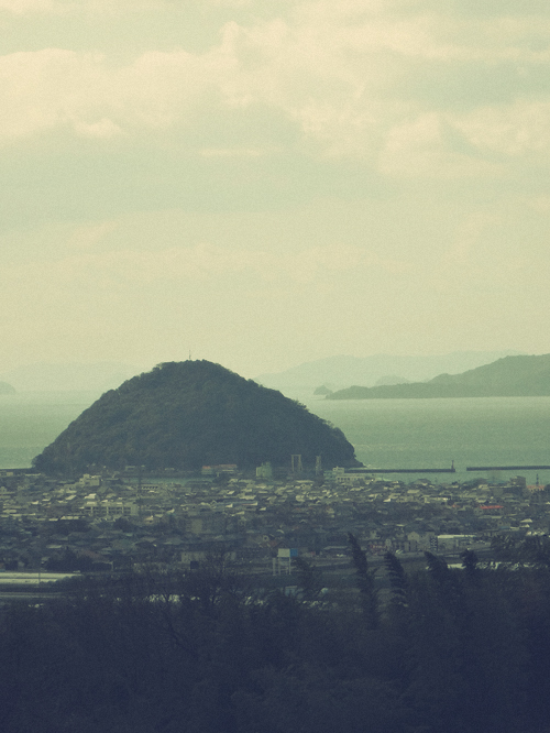山の上から